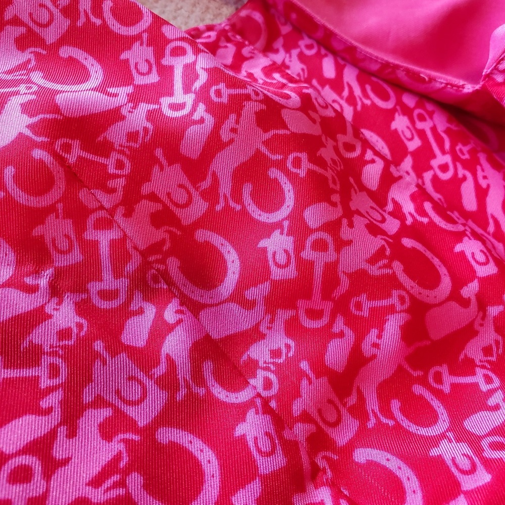 vineyard vines kentucky derby dress Pink Silk Blend Fit & Flare Sz XS Bust 32 - Picture 12 of 13